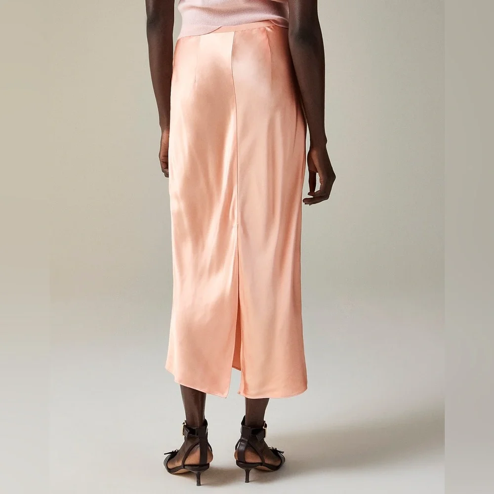 J.Crew New Gwyneth slip skirt in viscose charmeuse CI640